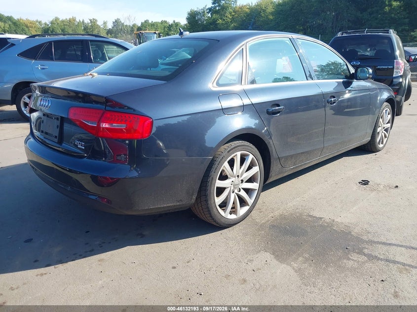 Vin: wauffafl4dn031256, lot: 46631926, audi a4 2.0t premium 20134