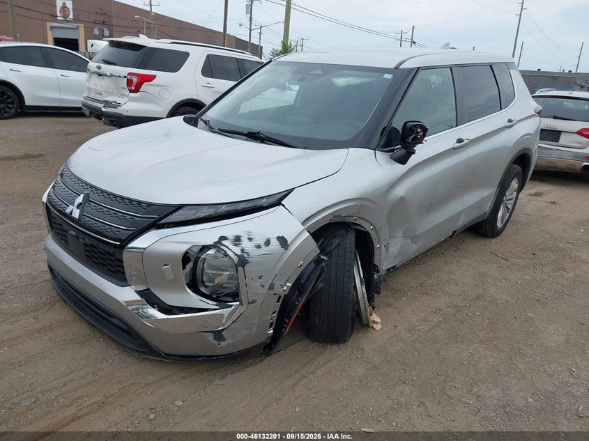 Vin: ja4j4ta83nz033747, lot: 46631934, mitsubishi outlander es 2.5 s-awc 20222
