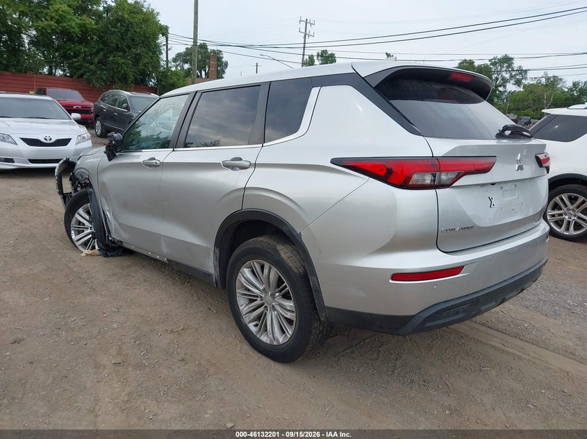 Vin: ja4j4ta83nz033747, lot: 46631934, mitsubishi outlander es 2.5 s-awc 20223