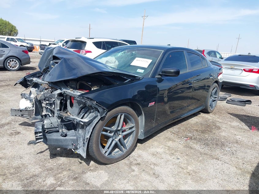 Vin: 2c3cdxgj1hh593095, lot: 46631959, dodge charger r/t scat pack rwd 20172