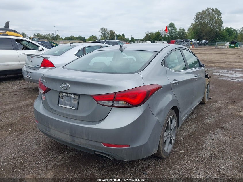 Vin: kmhdh4ah8eu154473, lot: 46631983, hyundai elantra sport 20144