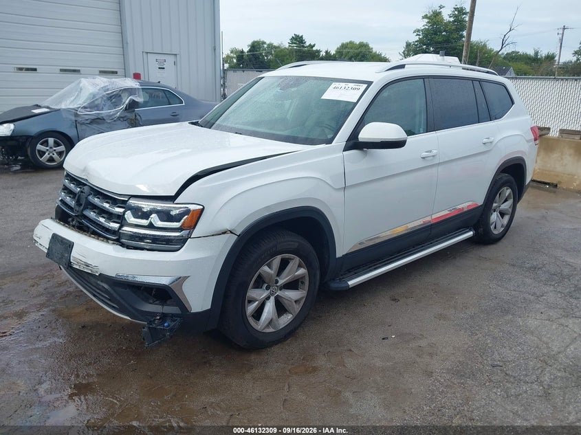 Vin: 1v2dp2ca7jc593383, lot: 46632043, volkswagen atlas 2.0t se/2.0t se w/technology 20182