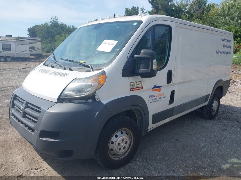 Vin: 3c6trvag8he552593, lot: 46632051, ram promaster 1500 low roof 136 wb 20172