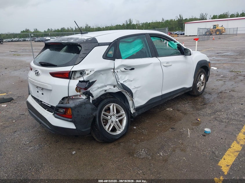 Vin: km8k12aa5ku295256, lot: 46632053, hyundai kona se 20194
