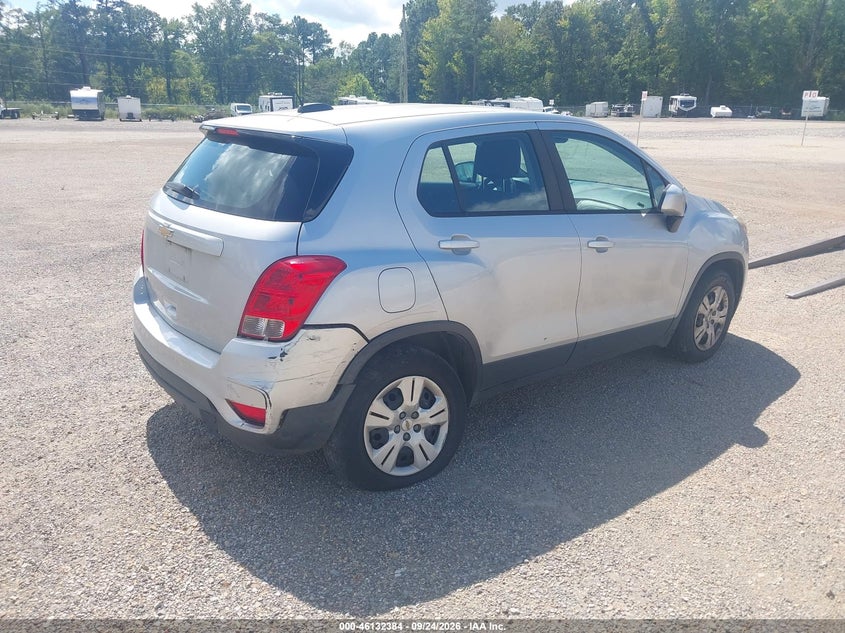 Vin: 3gncjksb2jl367661, lot: 46632117, chevrolet trax ls 20184