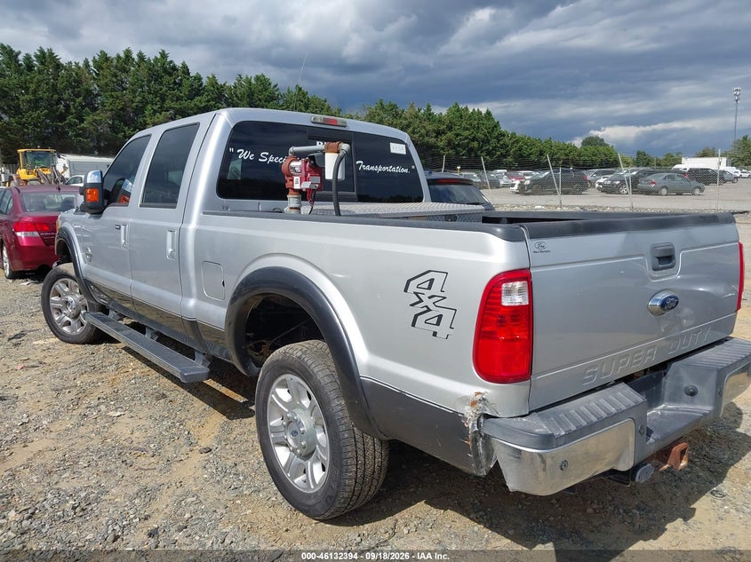 Vin: 1ft7w2bt9fea31274, lot: 46632127, ford f-250 lariat 20153