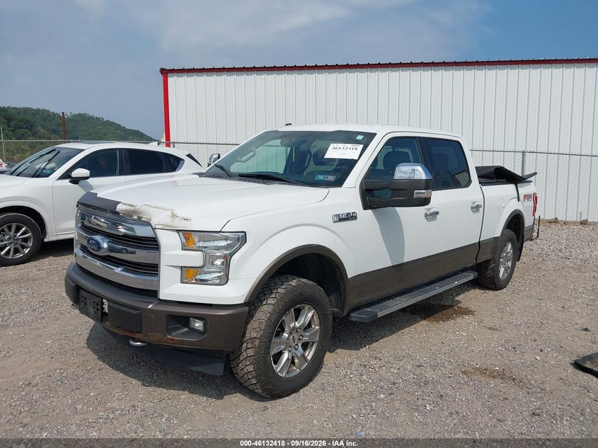 Vin: 1ftfw1ef8hfb36977, lot: 46632151, ford f-150 lariat 20172