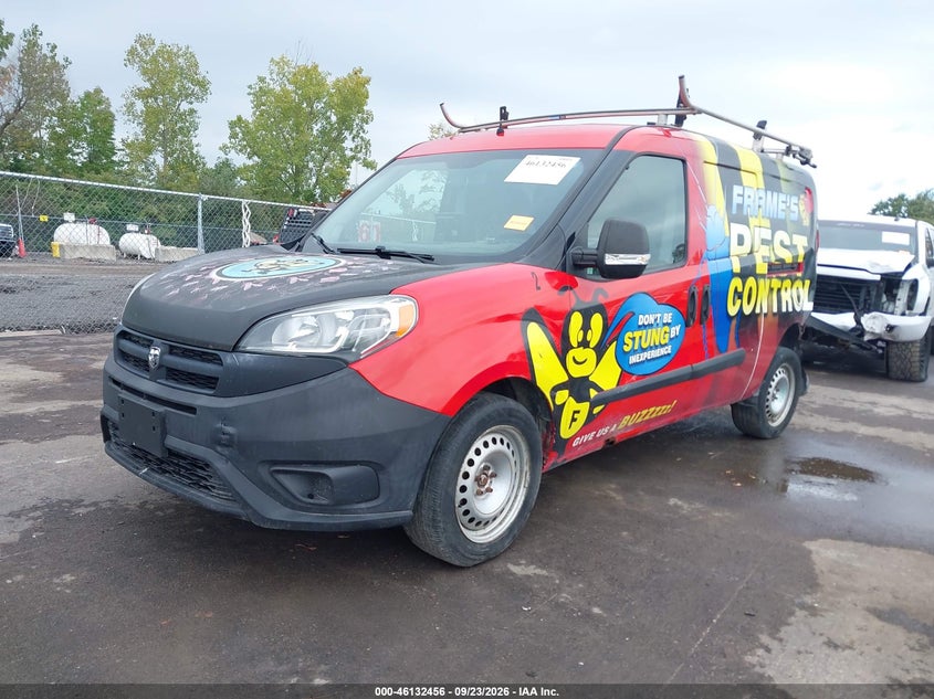 Vin: zfberfat1f6a56600, lot: 46632189, ram promaster city tradesman 20152