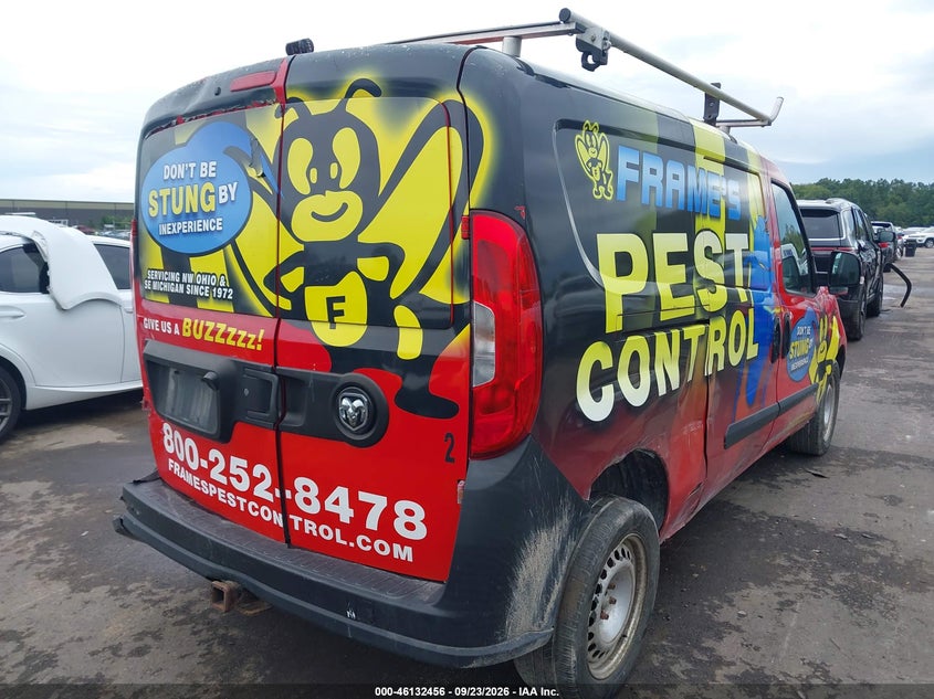 Vin: zfberfat1f6a56600, lot: 46632189, ram promaster city tradesman 20154