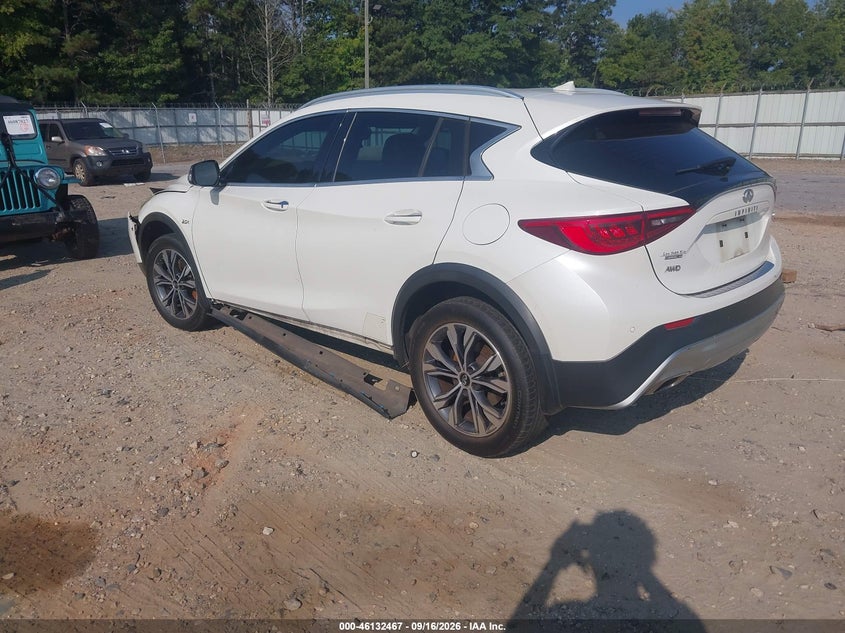 Vin: sjkch5cr6ha021256, lot: 46632200, infiniti qx30 premium 20173