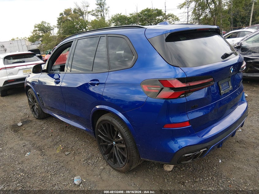 Vin: 5ux33eu02s9x80740, lot: 46632231, bmw x5 m60i 20253