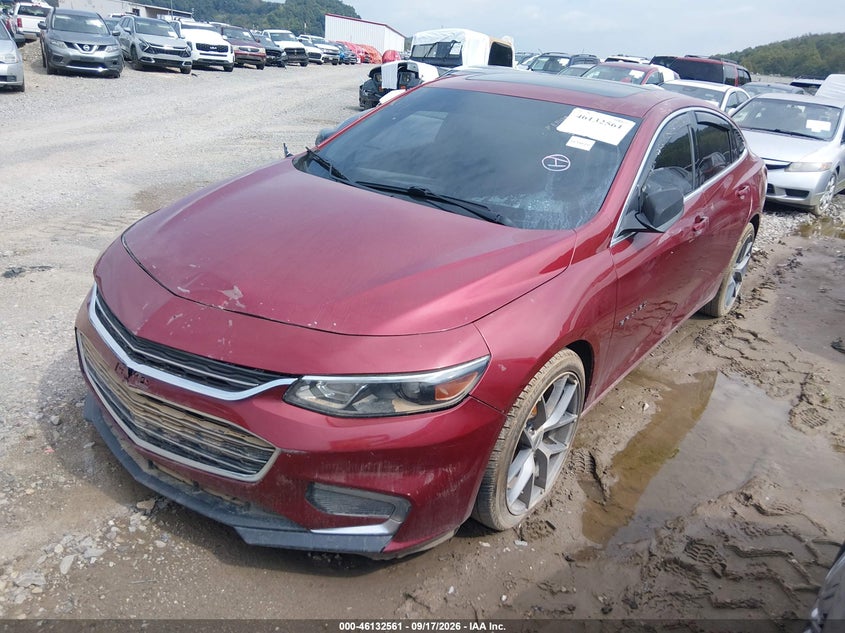 Vin: 1g1ze5st9hf279074, lot: 46632294, chevrolet malibu 1lt 20172