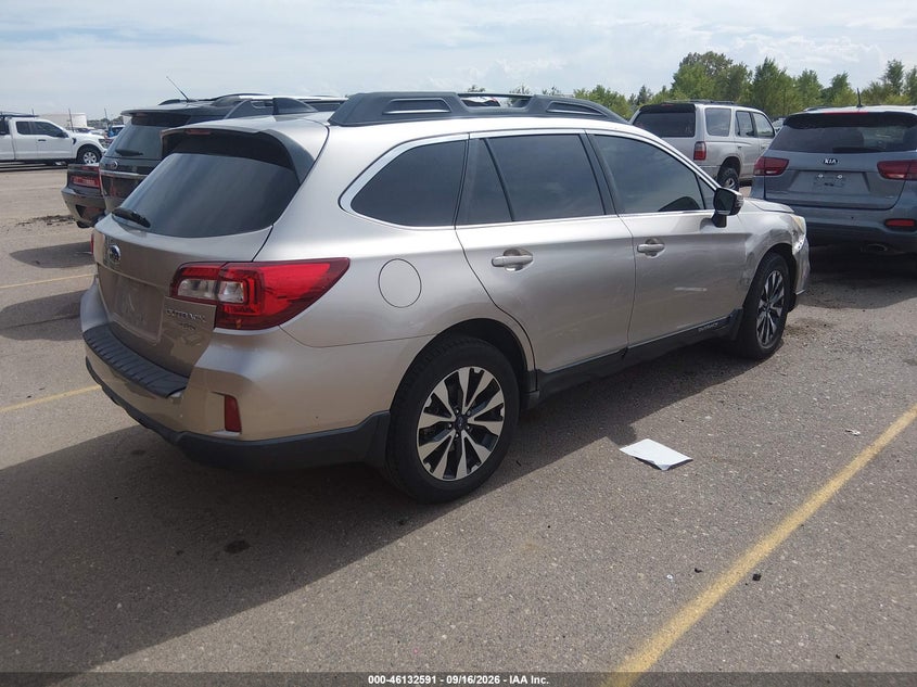 Vin: 4s4bsenc5g3343751, lot: 46632324, subaru outback 3.6r limited 20164