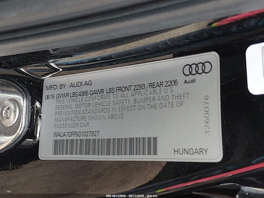 2016 AUDI A3 1.8T PREMIUM · Фото 9