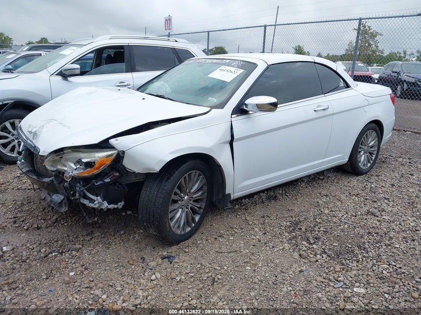 Vin: 1c3bcbfg9dn571192, lot: 46632355, chrysler 200 limited 20132