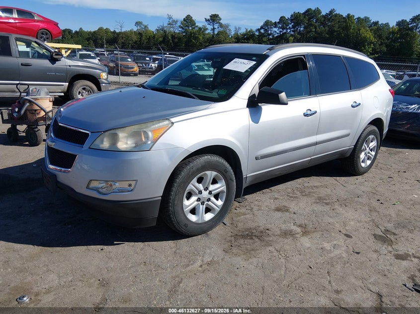 Vin: 1gnlreed3as102661, lot: 46632360, chevrolet traverse ls 20102