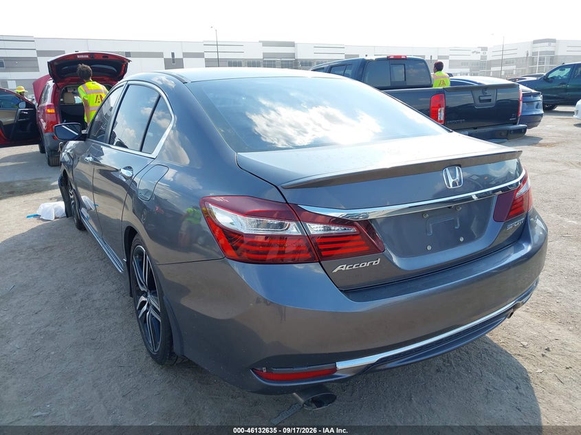 Vin: 1hgcr2f57ha031674, lot: 46632368, honda accord sport 20173
