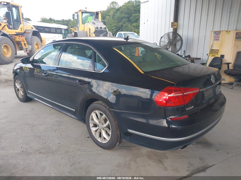 Vin: 1vwas7a38gc053616, lot: 46632379, volkswagen passat 1.8t s 20163