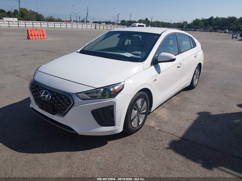 Vin: kmhc65lc9lu219773, lot: 46632387, hyundai ioniq hybrid blue 20202