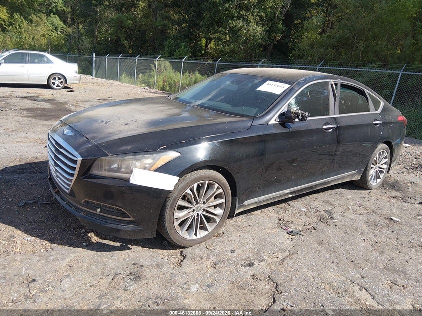 Vin: kmhgn4je9fu037689, lot: 46632401, hyundai genesis 3.8 20152