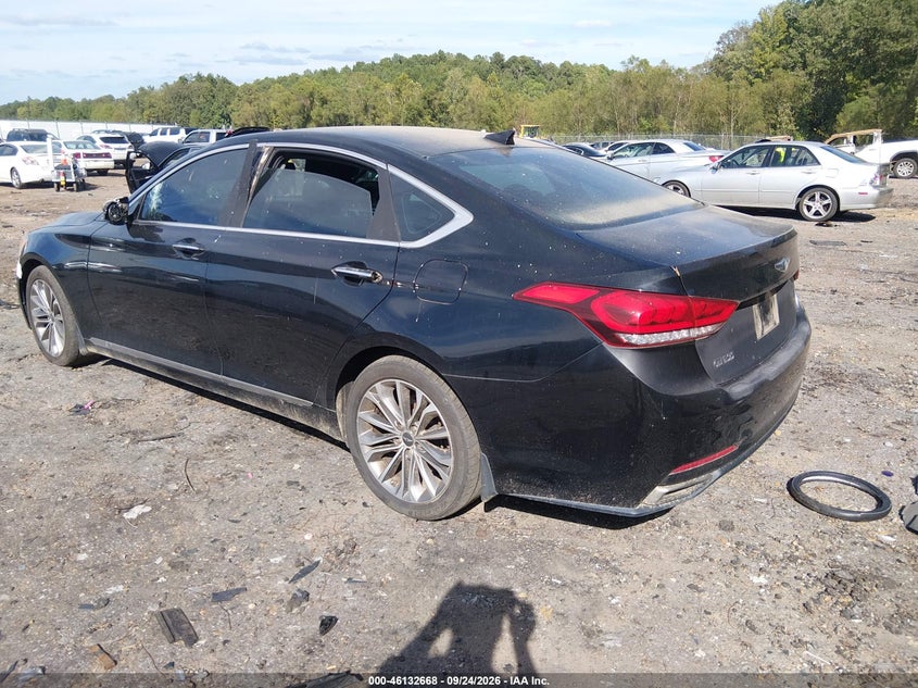 Vin: kmhgn4je9fu037689, lot: 46632401, hyundai genesis 3.8 20153