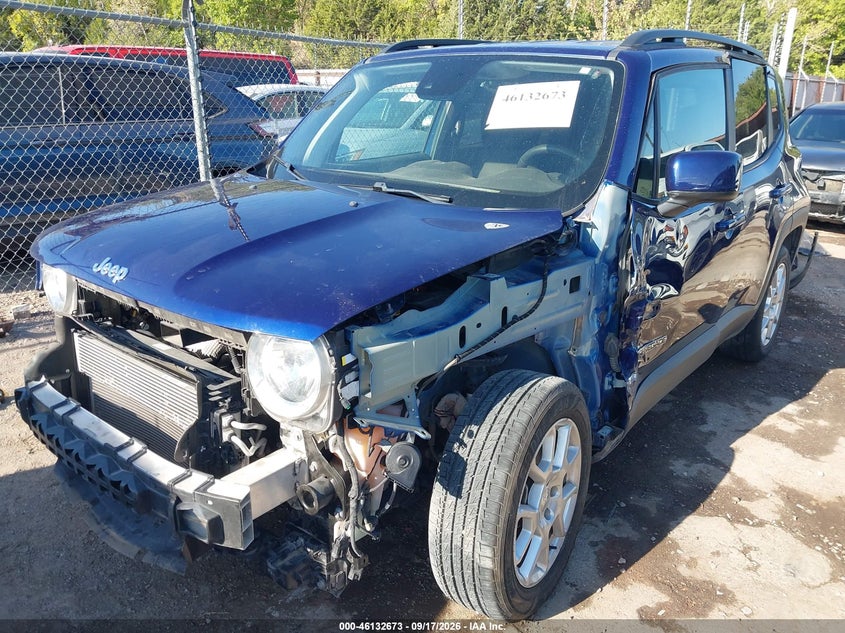 Vin: zacnjcbb9mpm45482, lot: 46632405, jeep renegade latitude fwd 20212