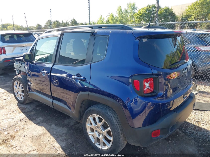 Vin: zacnjcbb9mpm45482, lot: 46632405, jeep renegade latitude fwd 20213