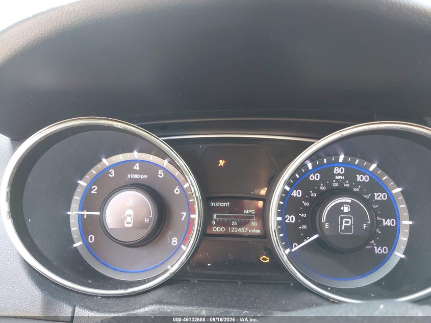 HYUNDAI SONATA 2012 VIN 5NPEC4AC6CH412153