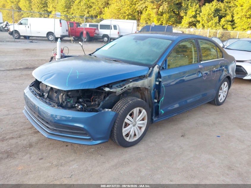 2017 Volkswagen Jetta, Удар спереду, IAAI, VIN 3VW167AJ0HM386704 — фото 2