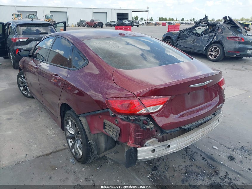 Vin: 1c3cccbbxfn594312, lot: 46632504, chrysler 200 s 20153