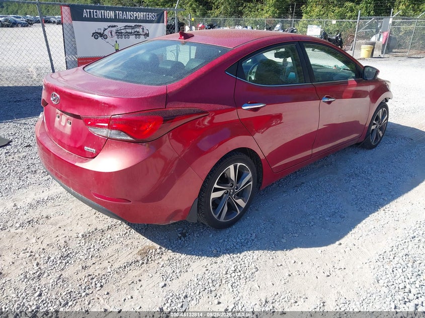 Vin: kmhdh4ae0eu102373, lot: 46632547, hyundai elantra limited 20144