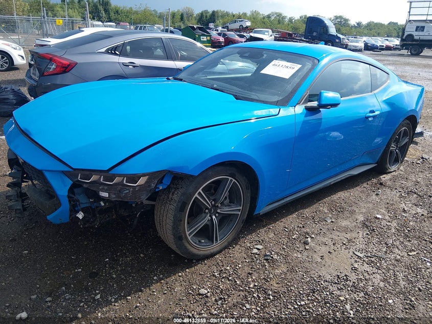 Vin: 1fa6p8th1s5101405, lot: 46632592, ford mustang ecoboost fastback 20252