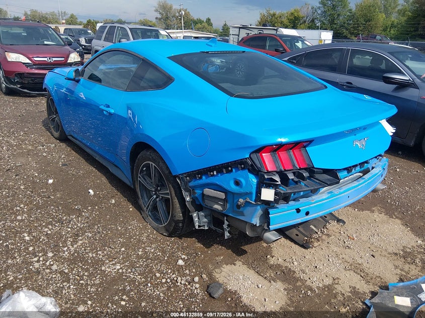 Vin: 1fa6p8th1s5101405, lot: 46632592, ford mustang ecoboost fastback 20253