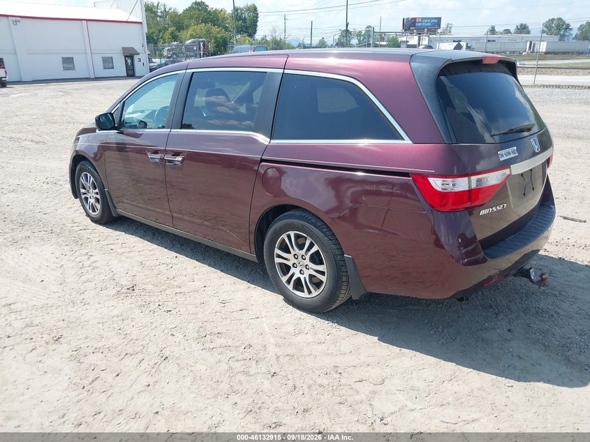 Vin: 5fnrl5h6xbb065477, lot: 46632649, honda odyssey exl 20113