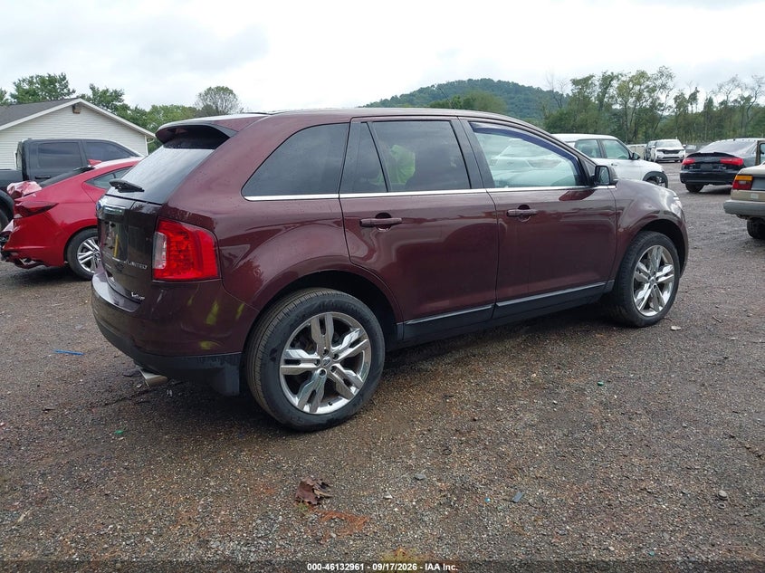 Vin: 2fmdk3kc1cba68200, lot: 46632694, ford edge limited 20124
