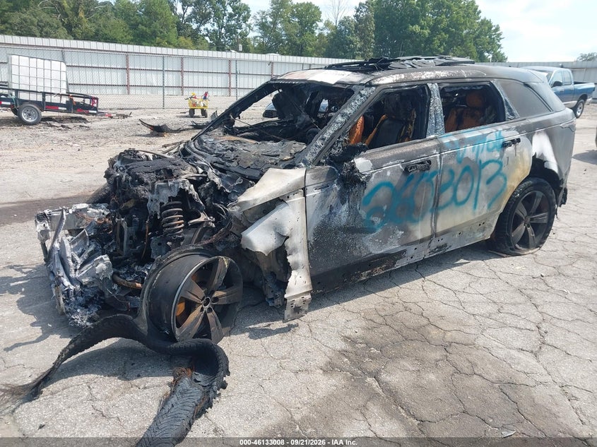 Vin: salyb2ex1la251549, lot: 46632741, land rover range rover velar p250 s 20202