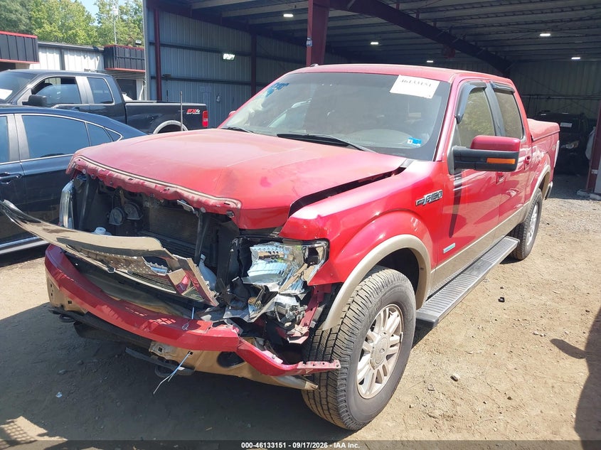 Vin: 1ftfw1et8cfb21815, lot: 46632884, ford f-150 lariat 20122