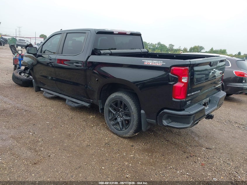 Vin: 3gcpycel9mg292762, lot: 46632922, chevrolet silverado 1500 4wd  short bed custom trail boss 20213