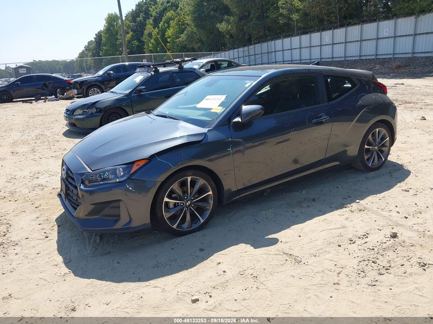 Vin: kmhtg6af2ku003598, lot: 46632986, hyundai veloster 2.0 premium 20192