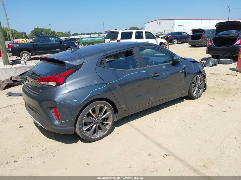 Vin: kmhtg6af2ku003598, lot: 46632986, hyundai veloster 2.0 premium 20194
