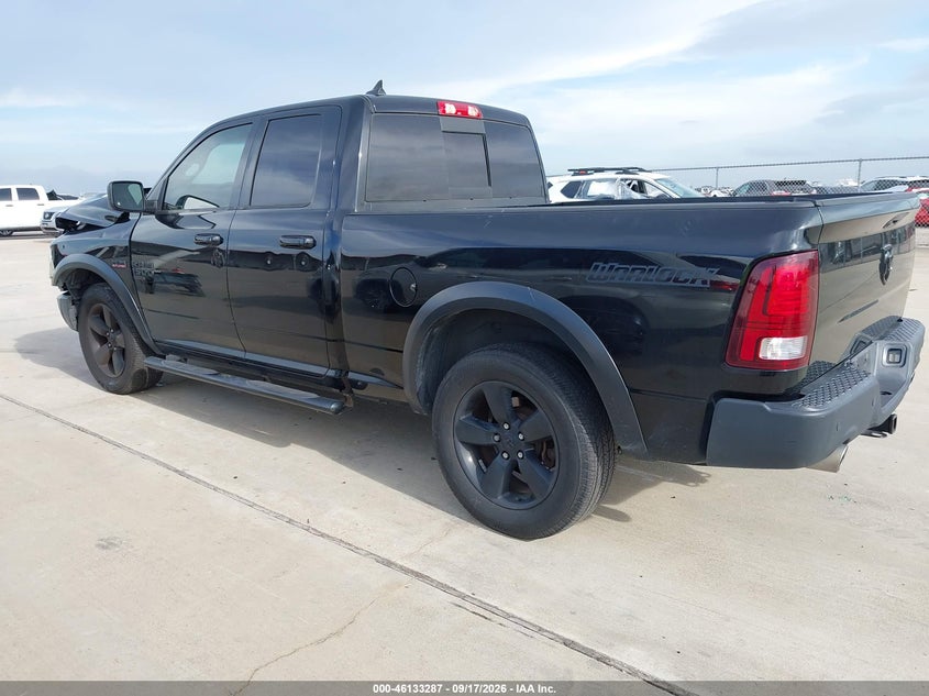 Vin: 1c6rr6gt9ks697487, lot: 46633021, ram 1500 classic warlock  4x2 6'4 box 20193