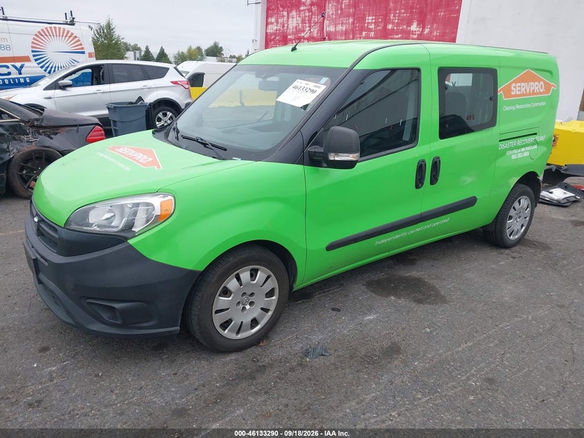 Vin: zfberfat6f6a02726, lot: 46633022, ram promaster city tradesman 20152