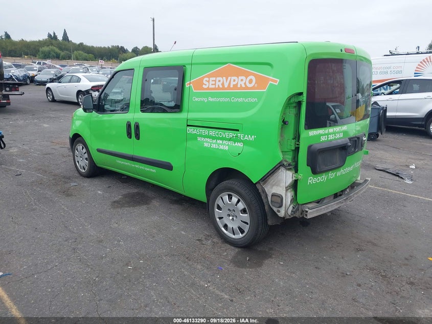 Vin: zfberfat6f6a02726, lot: 46633022, ram promaster city tradesman 20153