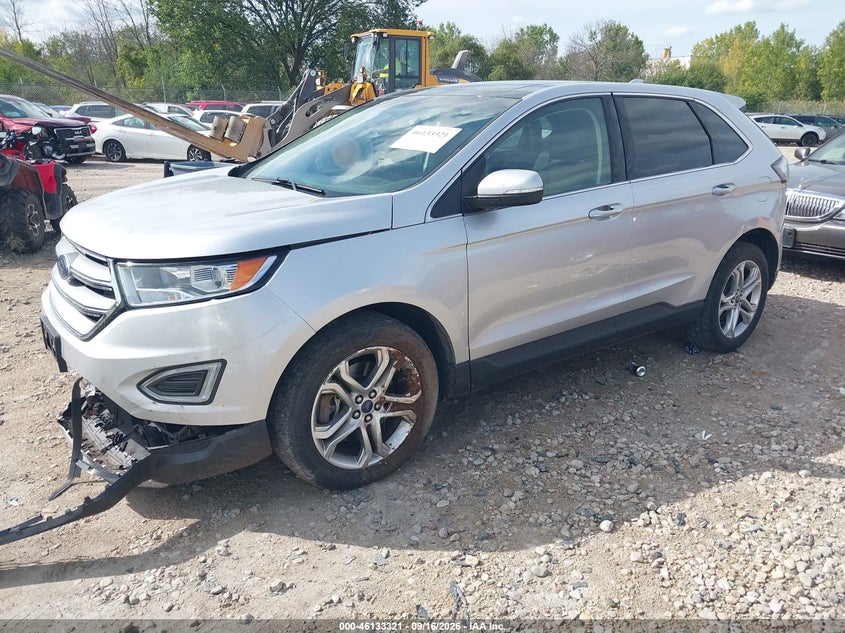 Vin: 2fmpk4k91hbb89971, lot: 46633054, ford edge titanium 20172