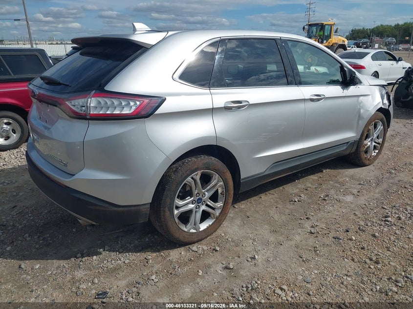 Vin: 2fmpk4k91hbb89971, lot: 46633054, ford edge titanium 20174