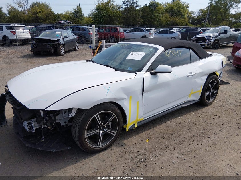 Vin: 1fagp8uh1r5124440, lot: 46633080, ford mustang ecoboost premium 20242