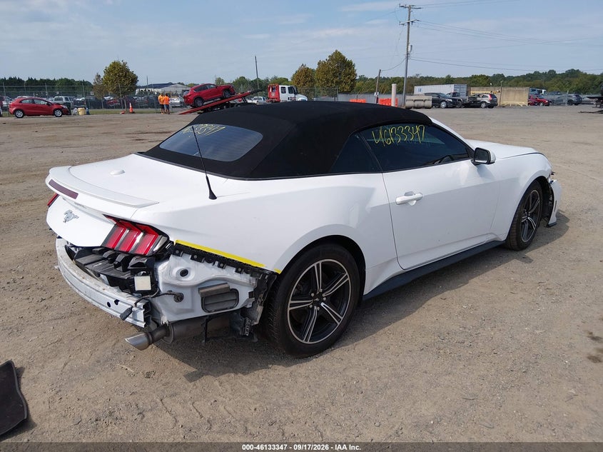 Vin: 1fagp8uh1r5124440, lot: 46633080, ford mustang ecoboost premium 20244