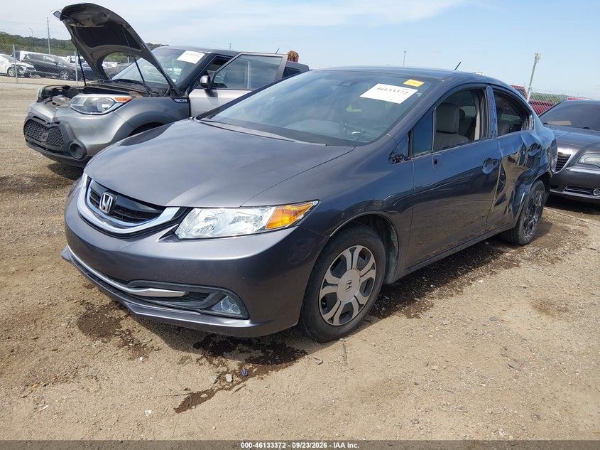 Vin: 19xfb4f33fe001317, lot: 46633105, honda civic hybrid 20152