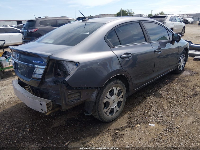 Vin: 19xfb4f33fe001317, lot: 46633105, honda civic hybrid 20154
