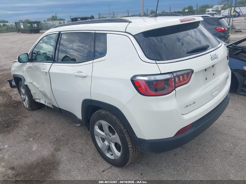 Vin: 3c4njdbb0jt373505, lot: 46633130, jeep compass latitude 4x4 20183
